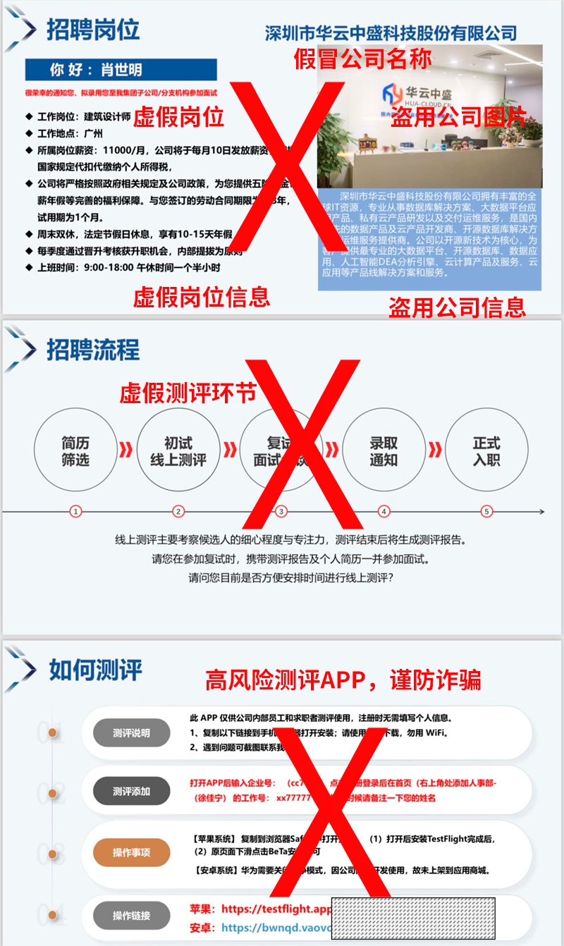 关于不法分子冒用我公司名义进行虚假招聘的严正声明‌